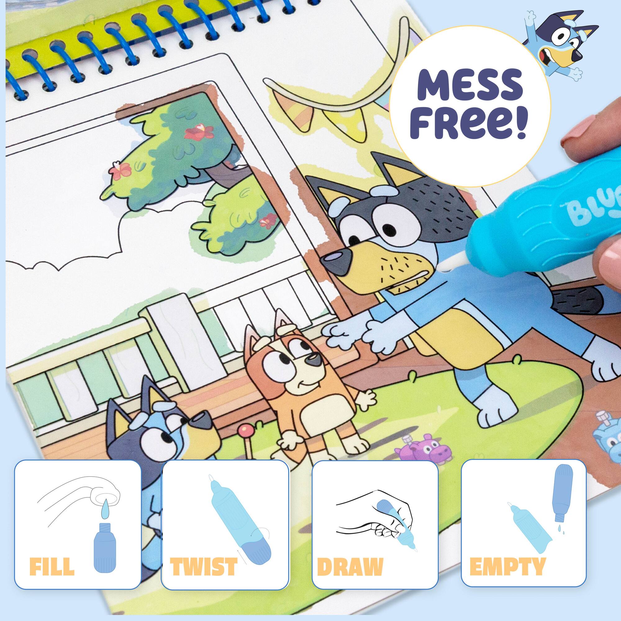 Bluey Friends Forever Aqua Art